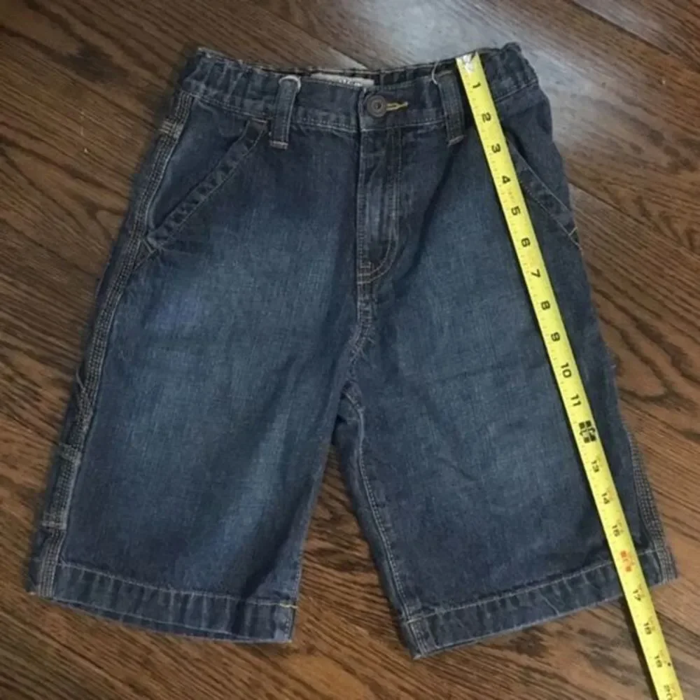 OLD NAVY Boys Denim Painter Jean Shorts Size 8